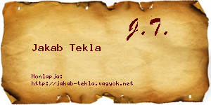 Jakab Tekla névjegykártya